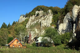 Casas de madera en Ojców