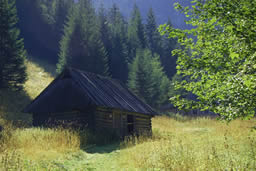 Cabaña de madera cerca de Zakopane