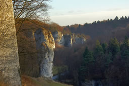 Paisaje de rocas en el Parque Ojców