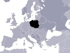 Ubicacion Polonia en Europa